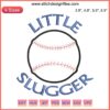 Little Slugger Baseball Softball Embroidery Design File: Digitized Baseball Motif, Perfect for Crafts & Apparel.