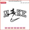 Nike Witch Halloween Embroidery Design: Nike Swoosh with a Witch Hat for Halloween 2023 | Embroidery File