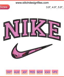 Majin Buu Nike Swoosh Embroidery Design - Dragon Ball Z Digitized Embroidery File | Anime Patch Stitching Art