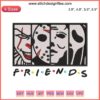 Halloween Horror Movie Character Embroidery Design | Spooky Friends Digitizing File | Scary Embroidery Art for DIY Projects