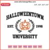 HalloweenTown University Embroidery Design: Trendy ghost, pumpkin, bat motifs | Halloween Embroidery Digitizing File