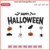 Spooky Cute Ghost with "Boo!" Embroidery Design | Halloween Digital File for Funny Halloween Projects | Instant Download