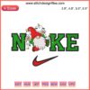 Christmas Nike Gnome Embroidery Design | Adorable Gnome with Santa Hat and Nike Logo Stitching | Digitizing File for Holiday Crafts