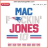 New England Patriots Mac Jones 10 Embroidery Design | Digital Stitching Football Pattern