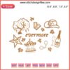 "Taylor Swift Evermore Album Embroidery Design: The Eras Tour Digitizing File, Floral Pattern, Singer Silhouette, Sewing Art"