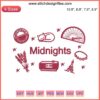 Taylor Swift Midnights Album Embroidery Design for The Eras Tour | Digitizing File with Intricate Details and Iconic Symbols