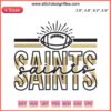 New Orleans Saints NFL Embroidery Design - Digital Stitching with Iconic Fleur-de-lis Logo for Saints Fans