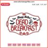 Sleepy Hollow Dead and Breakfast Embroidery Design, Halloween Theme, Digitizing File, Ghostly Inn, Spooky Embroidery Pattern