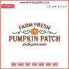 Farm Fresh Pumpkin Patch Embroidery Design: Halloween Fall-themed digital file with pumpkins and autumn accents.