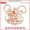 Digital embroidery file: Halloween-themed Mickey Pumpkins & Main Street design, perfect for Disney embroidery enthusiasts.