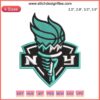 New York Liberty Logo Embroidery Design | Women's Basketball Team Stitch File | Sport Embroidery Digitizing | SVG/PNG File