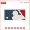 Major League Baseball Logo Embroidery Design | MLB Baseball Digital Stitching | Official MLB Logo Embroidery Pattern