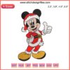 Mickey Mouse Santa Claus Embroidery Design | Festive Mickey & Minnie Couple Digitizing File | Christmas Embroidery Pattern