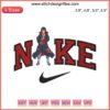 Itachi Logo Nike Embroidery Design, Naruto Anime Digitizing File, Uchiha Clan Symbol, Custom Embroidery Pattern