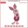 Piglet Disney Cute Embroidery Design: Winnie the Pooh digitized embroidery file featuring Piglet in vibrant, adorable style.