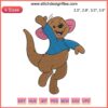 Roo Disney Funny Embroidery Design featuring Winnie the Pooh's adorable Roo character in a charming, digital stitching layout.