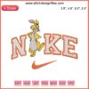 Nike Disney Rabbit Embroidery Design featuring Winnie the Pooh with intricate digital stitching details, perfect for embroidery enthusiasts.
