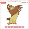 Owl Disney Funny Embroidery Design, Winnie the Pooh inspired, digital embroidery file, whimsical stitch pattern, DIY crafting.