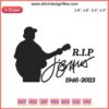 RIP Jimmy Buffett Embroidery Design, Memorial Digitizing File for Embroidery Machines, Tribute to Music Legend, Downloadable Pattern
