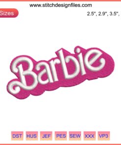 Barbie and Ken Embroidery Design Download | Digital Stitching Pattern | Barbie Movie Embroidery | Sewing Craft Design File