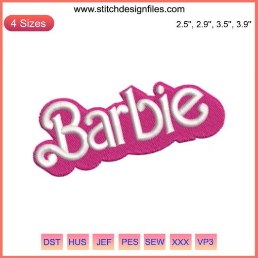 Barbie and Ken Embroidery Design Download | Digital Stitching Pattern | Barbie Movie Embroidery | Sewing Craft Design File