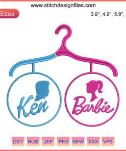 Barbie & Ken Embroidery Design | Meticulously digitized for embroidery fans | Movie-inspired vibrant characters
