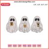 Ghosts Drink Coffee Embroidery Design | Halloween Funny Embroidery File | Spooky Ghosts with Coffee Cup Stitching Pattern