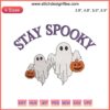 "Stay Spooky Halloween Embroidery Design: Ghosts, Pumpkins & Bats | Digital Embroidery File | Perfect for Halloween Projects"