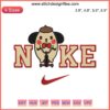 Nike x Pompompurin Halloween Embroidery: Cute ghost, pumpkin, and cat digital stitch design for spooky themed crafts.