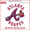 Atlanta Braves MLB Embroidery Design - American Baseball Digital Stitching, featuring iconic logo and detailed stitch pattern.