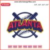 Atlanta Braves Baseball Embroidery Design | MLB Digitizing File featuring classic Atlanta team logo in vibrant stitches