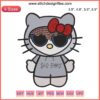 Hello Kitty Sad Boyz Embroidery File: Kitty Junior H in Music Theme, Perfect for Creative Needlework Projects.