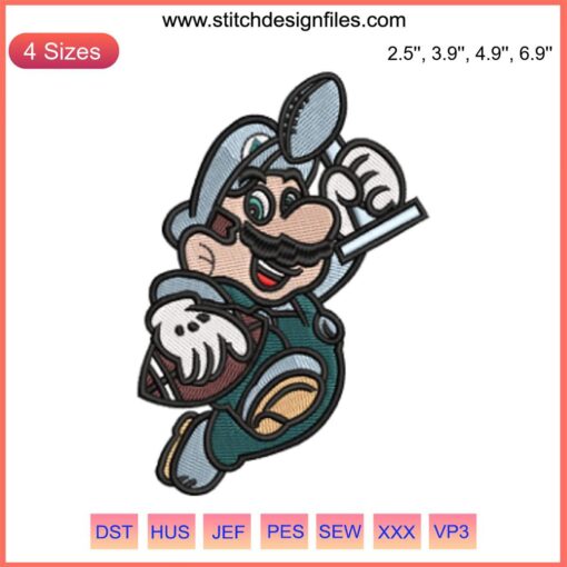 Super Mario Philadelphia Eagles Embroidery Design - 2023 Football Game Day Digital Stitching, vibrant colors, intricate pattern