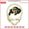 Skull University of Colorado Buffaloes Embroidery Design, Steal Your Face 2023 Digital Stitching, Iconic Sports Logo Embroidery