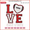 Ohio State Football Embroidery Design featuring Buckeyes logo, perfect for fans and custom digital stitching projects.