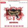 Guts Berserk Anime Embroidery Design | Detailed Berserk Character File | Digitized Embroidery Art