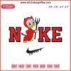 Nike Huey Duck Halloween Embroidery Design featuring Huey, Dewey, and Louie in festive costumes, perfect for digital stitching.