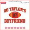 Kansas City Embroidery Design featuring Travis Kelce & Taylor Swift's Digital Stitching, Go Taylor's Boyfriend theme.