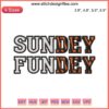 "Cincinnati Bengals Embroidery Design: Sundey Fundey Digital Stitching for NFL Fans"