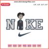 Nike Corpse Bride Victor Embroidery | Victor & Emily Digital Stitching Design with intricate detailing, perfect for DIY projects.