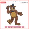 Golden Freddy Five Nights Embroidery Design | Cartoon Digital Stitching | Unique Horror Game Character | DIY Sewing Pattern