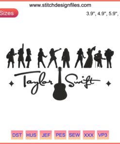 Taylor Swift Eras Tour 2023 Embroidery Design | Digital Download | Unique Embroidery Pattern for The Eras Tour Fans