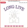 Castle Embroidery Design inspired by Taylor Swift's "Long Live" song, featuring intricate digital stitching elements.