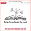 Taylor Swift "Long Story Short I Survived" Embroidery Design | Digital Stitching Pattern | Crafting, Sewing, DIY Project