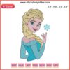 Elsa Frozen Embroidery Design | Disney Frozen Character Digitizing File | Intricate Embroidery Pattern
