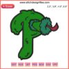 Phillies Phanatic Embroidery Design, Philadelphia Baseball Mascot, Digital Stitching, Sports Embroidery Pattern, MLB Fan Design