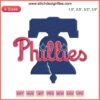 Philadelphia Phillies Logo Embroidery Design, featuring the iconic baseball logo in detailed digital stitching for apparel.