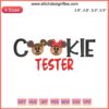 Mouse Gingerbread with Santa Hat Christmas Embroidery Design, Cookie Tester Stitched Digital Pattern, Festive DIY Craft