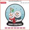 Snow Globe Snowman Couple Embroidery Design, Merry Christmas Digital Stitching, Festive Holiday Sewing Pattern, Winter Decor.