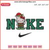 Hello Kitty Elf in Nike Attire Embroidery Design, Festive Christmas Digital Stitching Pattern, Cute Holiday Decor